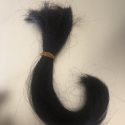 9 inch long straight virgin black hair female