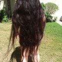 38” All-Natural, Slightly Wavy, Black Asian Hair for Sale