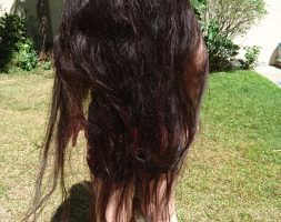 38” All-Natural, Slightly Wavy, Black Asian Hair for Sale