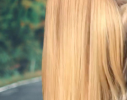 Naturally virgin Straight 27 inches golden blonde hair 4.5 inches thickness