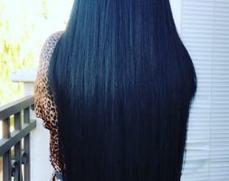 26 inches black hair 3.5 inches thickness straight hair (price dropped) -OPEN TO OFFERS