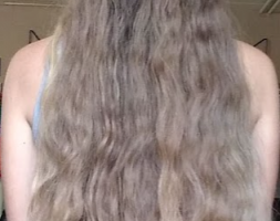 12 Inches of Virgin Blonde Hair for sale